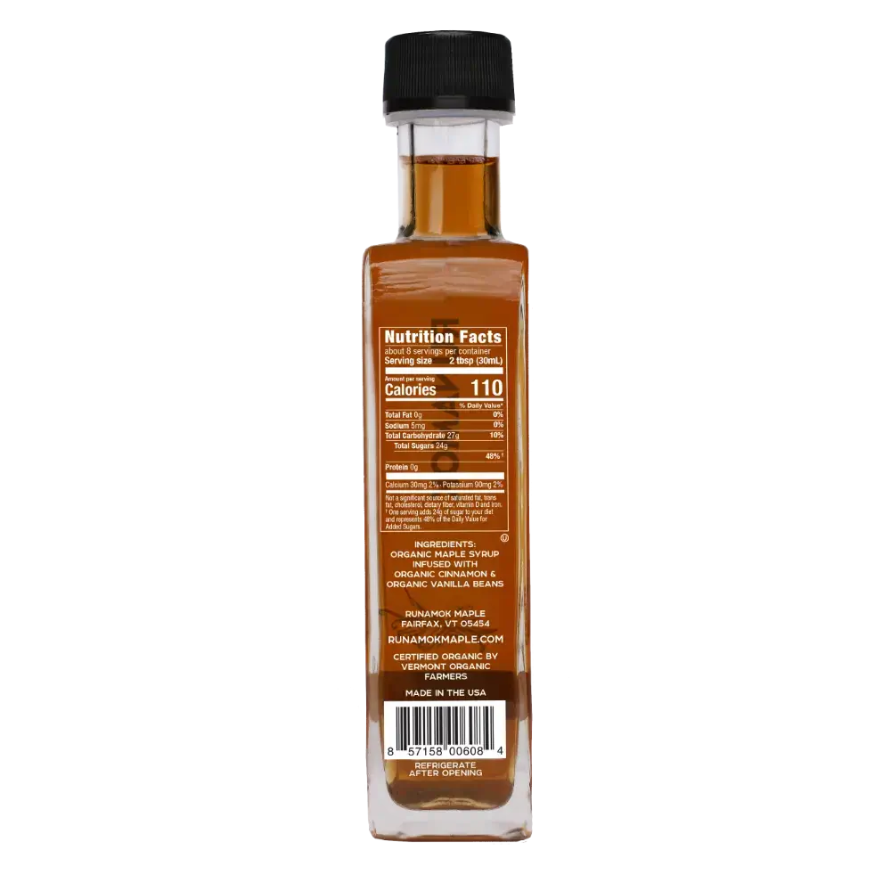 Cinnamon + Vanilla Infused Maple Syrup