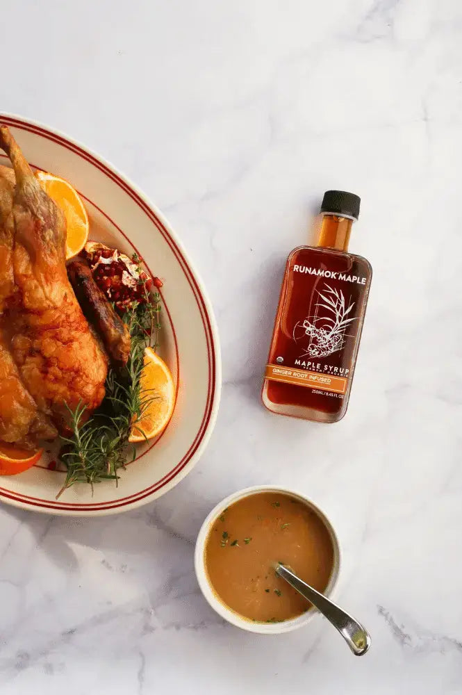 Ginger Root Infused Maple Syrup